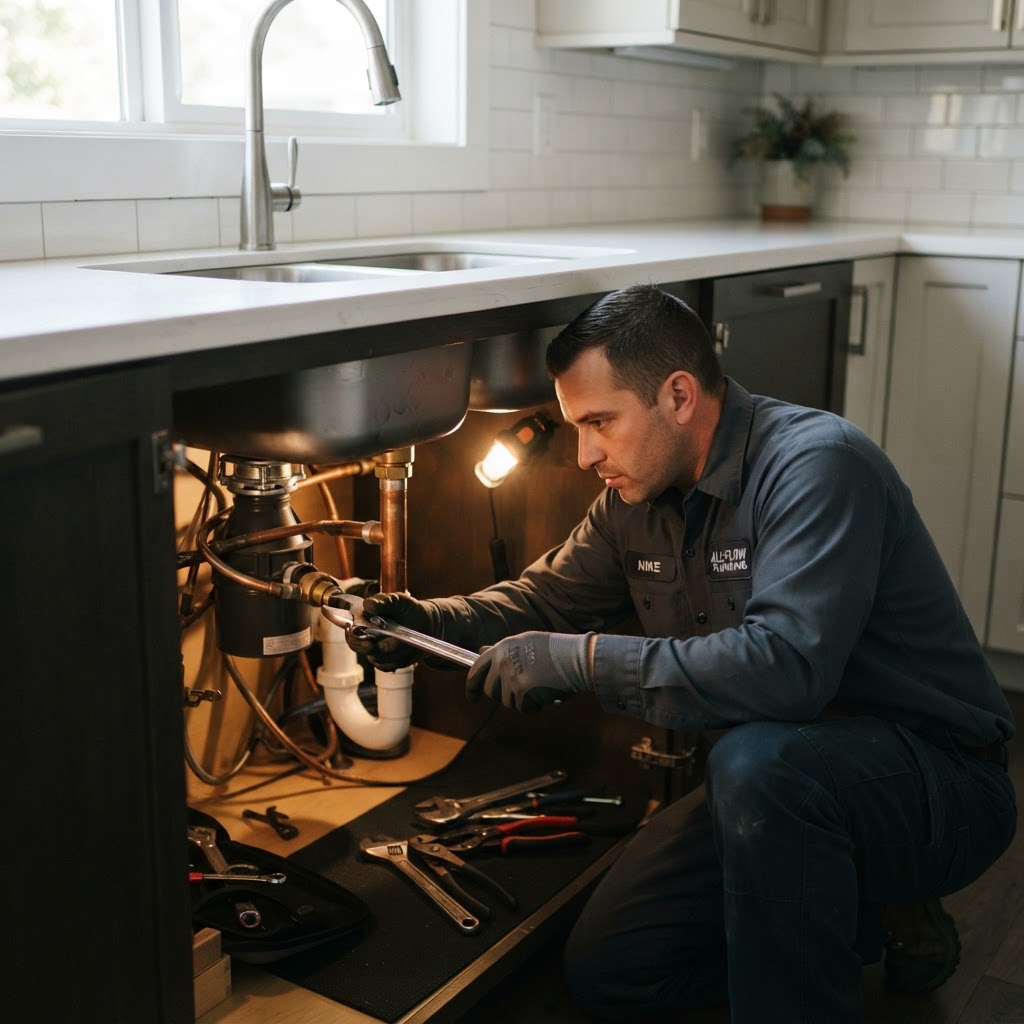 Sac Val Plumbing technician at work