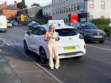Student passed their driving test with PassWith Driving School Leeds