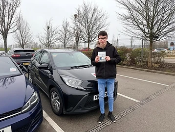 Student passed their driving test with PassWith Driving School Leeds