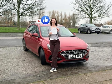Student passed their driving test with PassWith Driving School Leeds