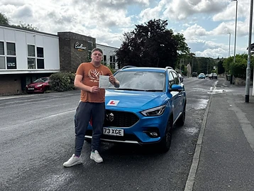Student passed their driving test with PassWith Driving School Leeds