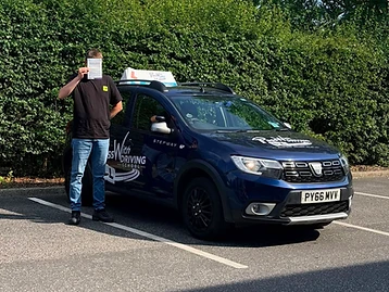 Student passed their driving test with PassWith Driving School Leeds