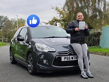 Student passed their driving test with PassWith Driving School Leeds