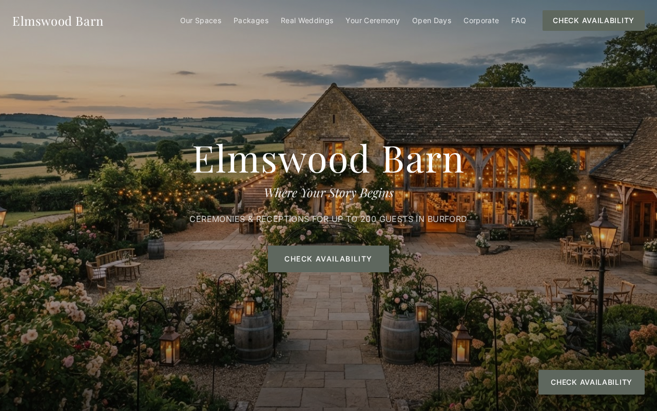 Wedding Venue Website + Enquiry Pipeline template preview