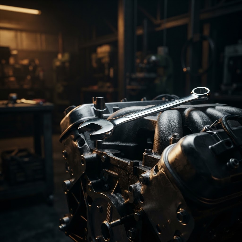 Engine Repair — close-up of automotive components at Nate's Auto Repair
