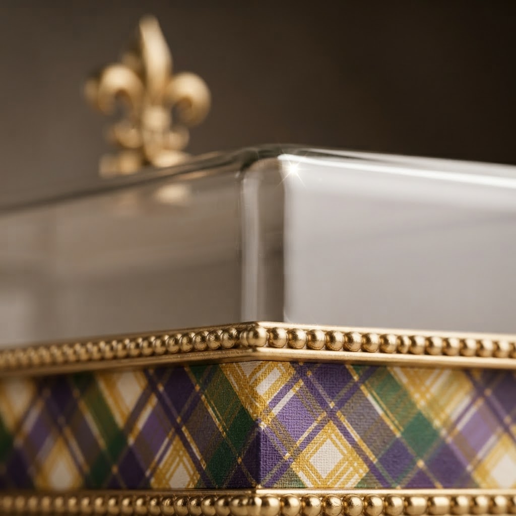 King Cake Keeper in a home setting