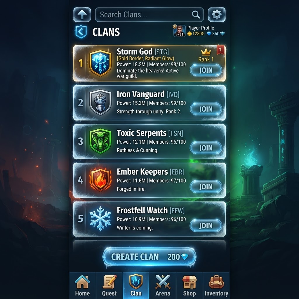 Clans Browser