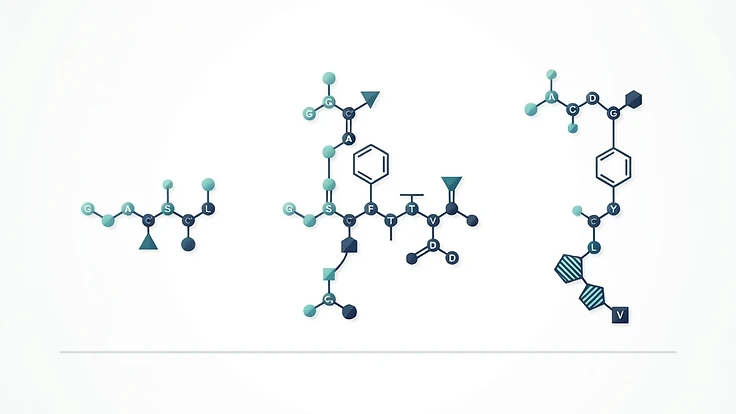 Comparison diagram of Ipamorelin, CJC-1295, and Sermorelin mechanisms
