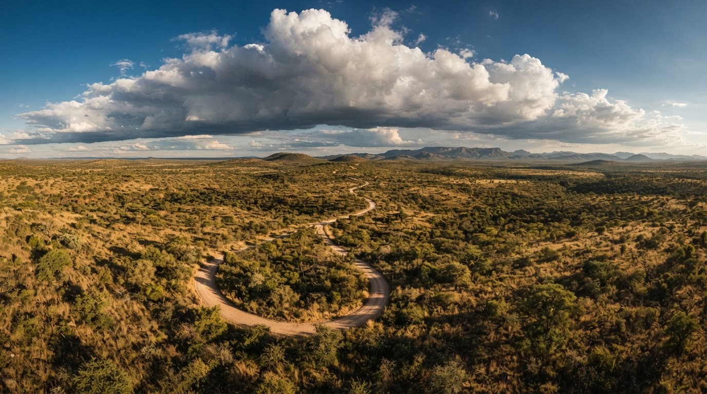 Vast bushveld landscape of Loodswaai Game Ranch