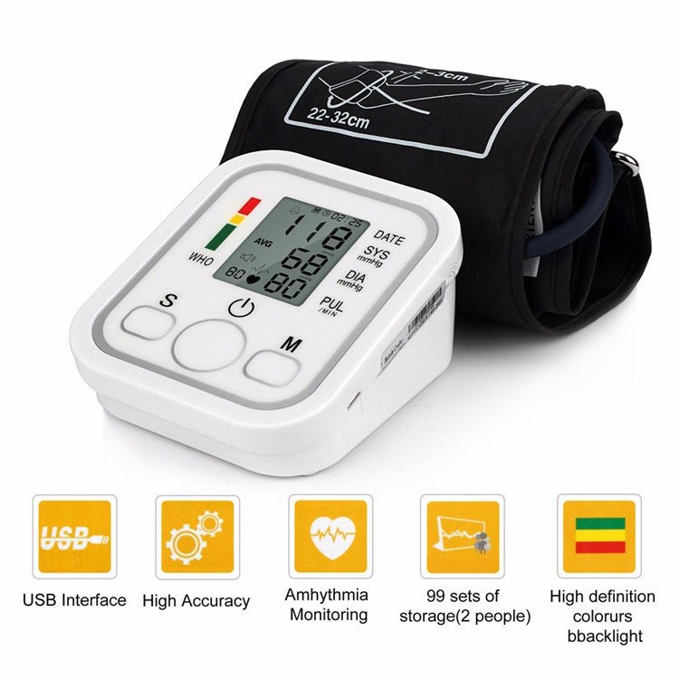 Automatic Upper-Arm Digital Blood Pressure Monitor
