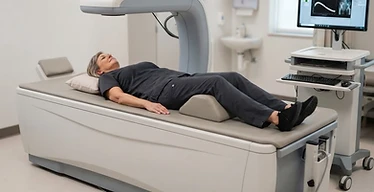 DEXA Scanner — DXA bone densitometry scanner in a diagnostic imaging room