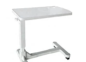 ABS Hospital Overbed Table — Modern hospital ward with electric patient beds, bedside cabinets and IV stands