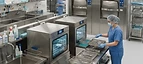 Steam Sterilizer (CSSD) — Steam autoclave sterilisers and instrument washing area in a sterile services department