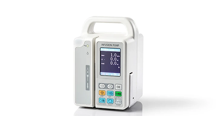 Medsinglong MSLIS21 portable advanced type infusion pump with LCD rate display, START/BOLUS controls and carrying handle