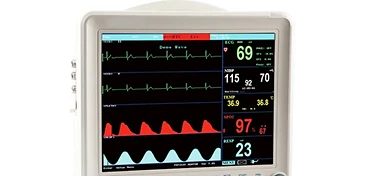 Wincom PM-RB9000N portable six-parameter patient monitor with 12-inch colour TFT display and rotary dial