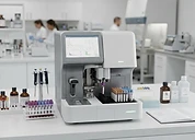 DxH 520 Haematology Analyzer — Automated haematology cell counter analyser in a clinical laboratory