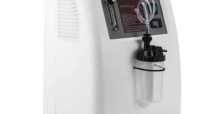 Medsinglong MSLJY26 5L molecular sieve oxygen concentrator with flowmeter, humidifier bottle and four-wheel base