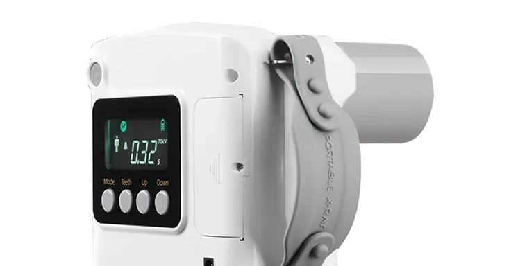 Wincom XRY-D27B handheld portable dental X-ray unit with digital exposure display and collimator head