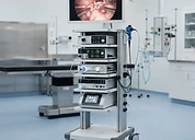 Insufflator — Laparoscopic surgery tower with insufflator, camera unit and HD monitor