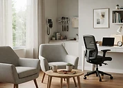 Psychological Assessment Kit — Behavioural health consultation room with calm seating and soft natural lighting