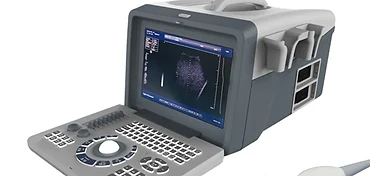 Wincom USS-218 digital portable ultrasound scanner with 10.4-inch LED display, trackball keyboard and convex probe