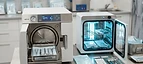 UV Sterilizer Cabinet — Benchtop autoclave steriliser and UV disinfection equipment in a clinic sterile room