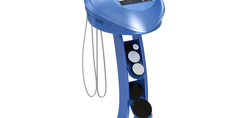Medsinglong MSLRF01 portable RF diathermy machine with touchscreen console, disc electrodes and mobile stand