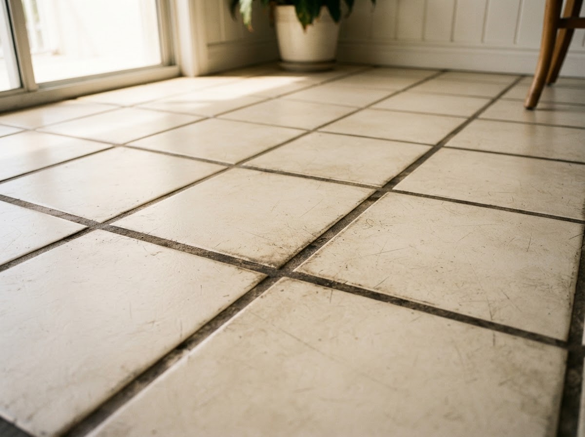 Kitchen Tile & Grout Deep Clean — before