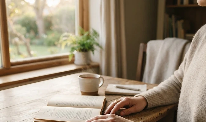 Un momento de lectura sereno