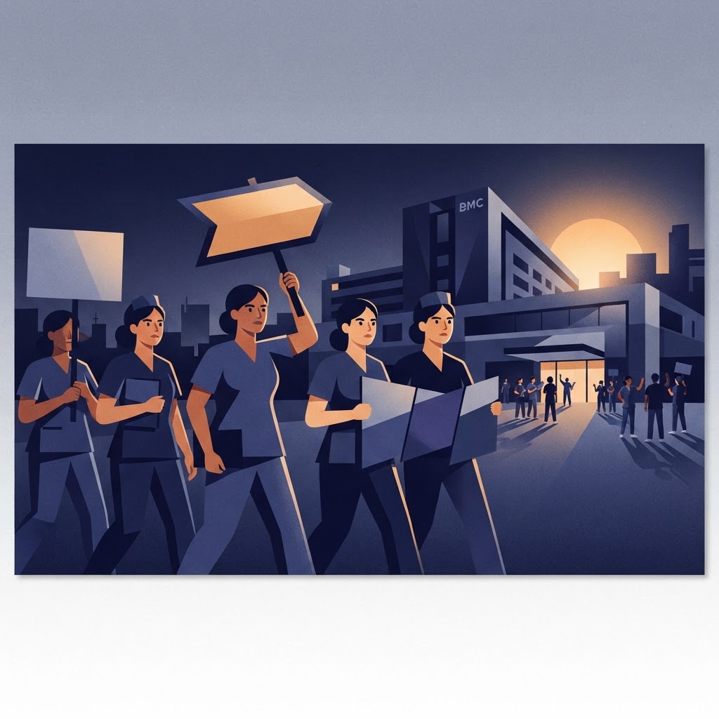 BMC nurses approve plans for three-day strike