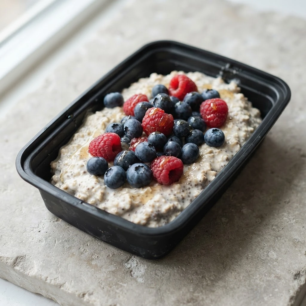 Berry Overnight Oats Bowl