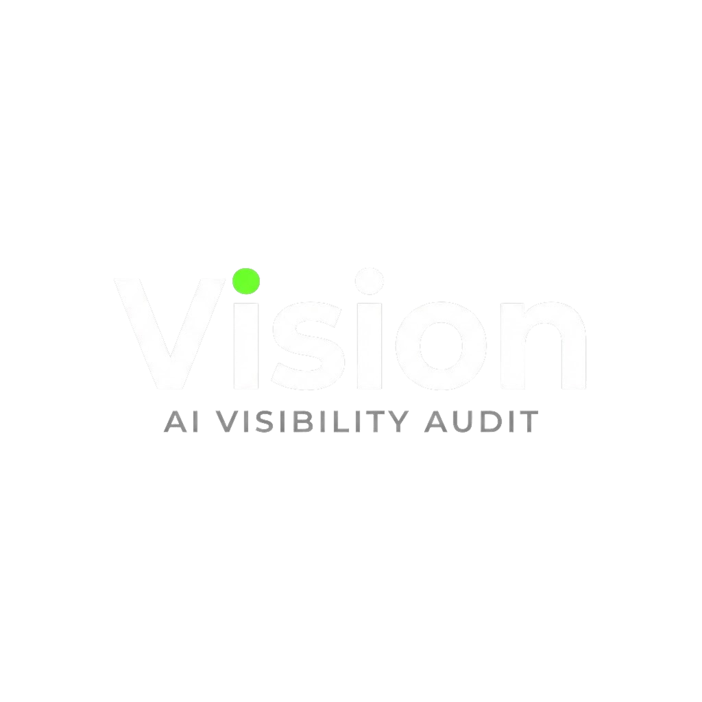 Vision - Diagnóstico de Visibilidade em IA Logotipo Vision - AI Visibility Audit, ferramenta de diagnóstico de site da Preditiva