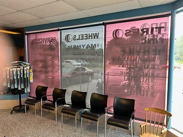 Solar roller shades across a wide window span