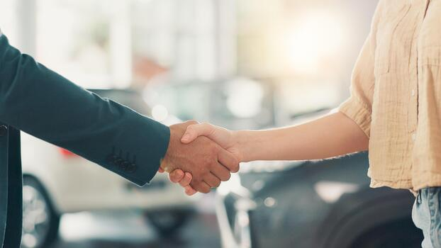 Ligtas na pasalo deal — handshake transfer