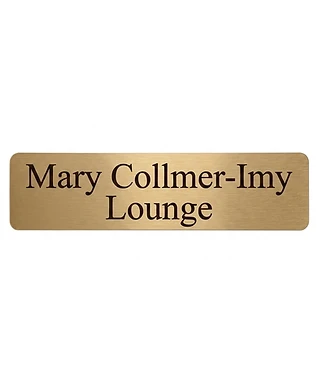 Large room / exhibit signage name plate