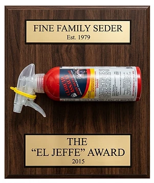 Removable bear repellent plaque (bear spray supplied by customer)
