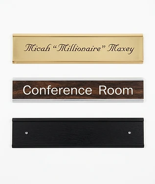 Wall / door plates with holders