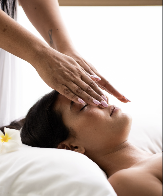 Reiki energy-healing spa session