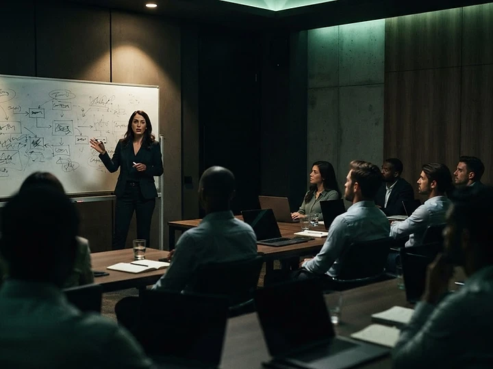 Professional training session in progress