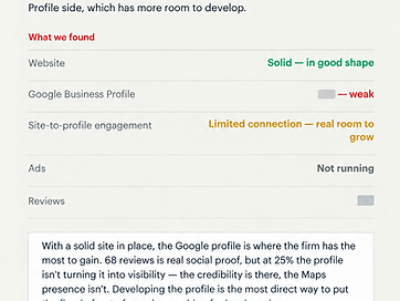 Audit project screenshot