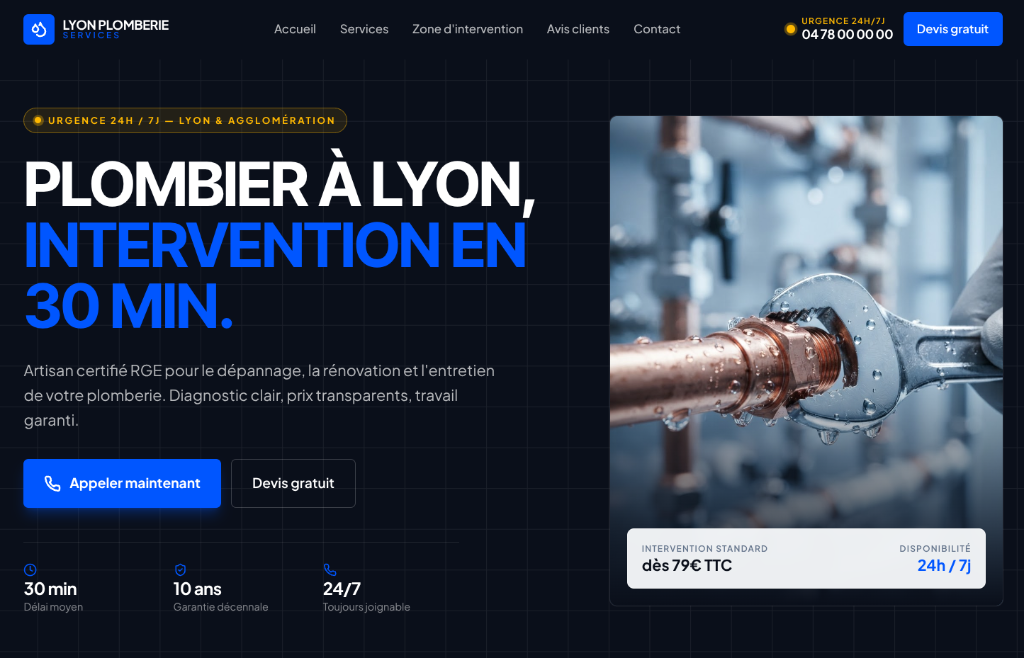 Plombier — Lyon