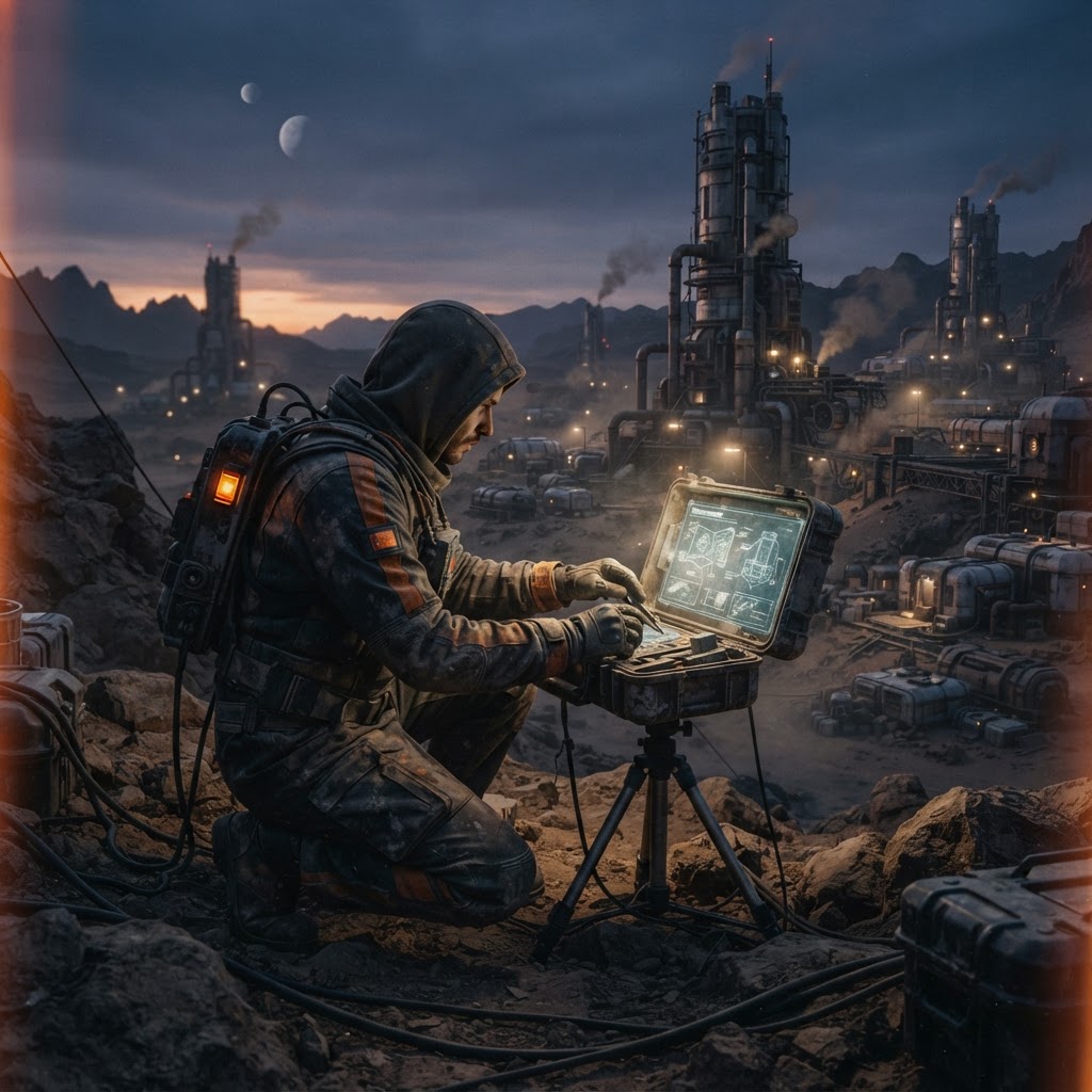 Field plate — Dust Season Educational Technician, Proxima Centauri b Advance Mission