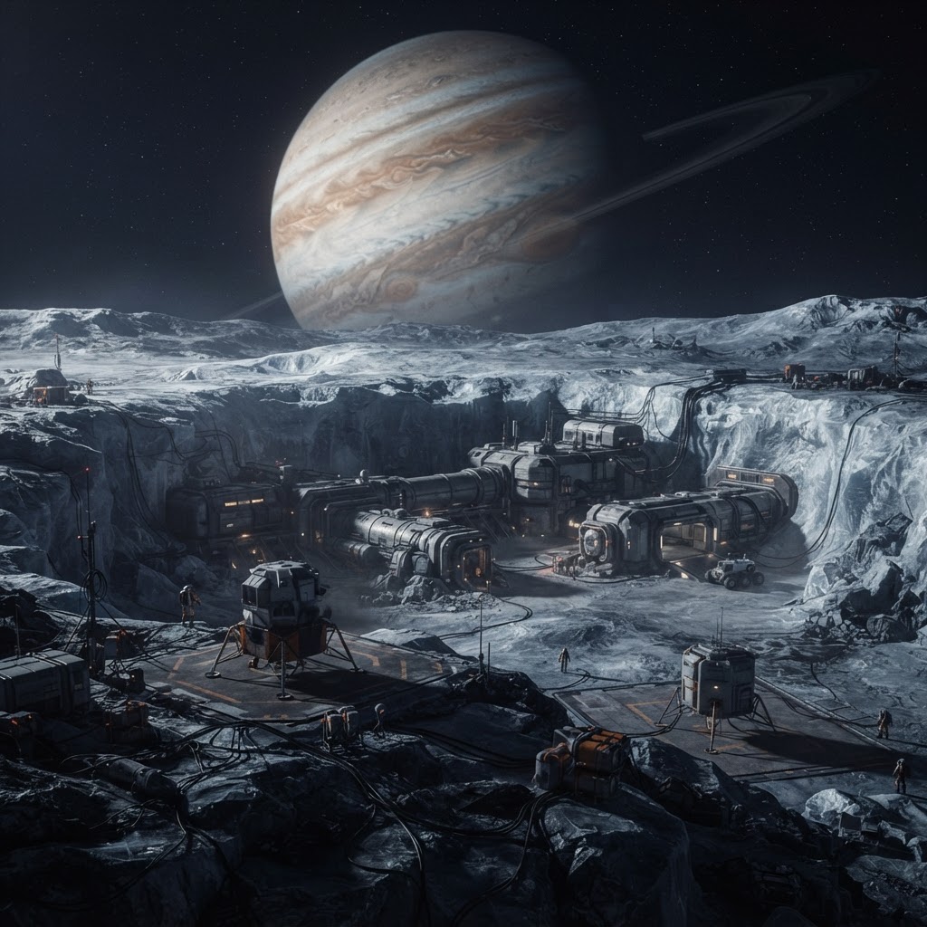 Cinematic plate of Callisto Deep Habitat