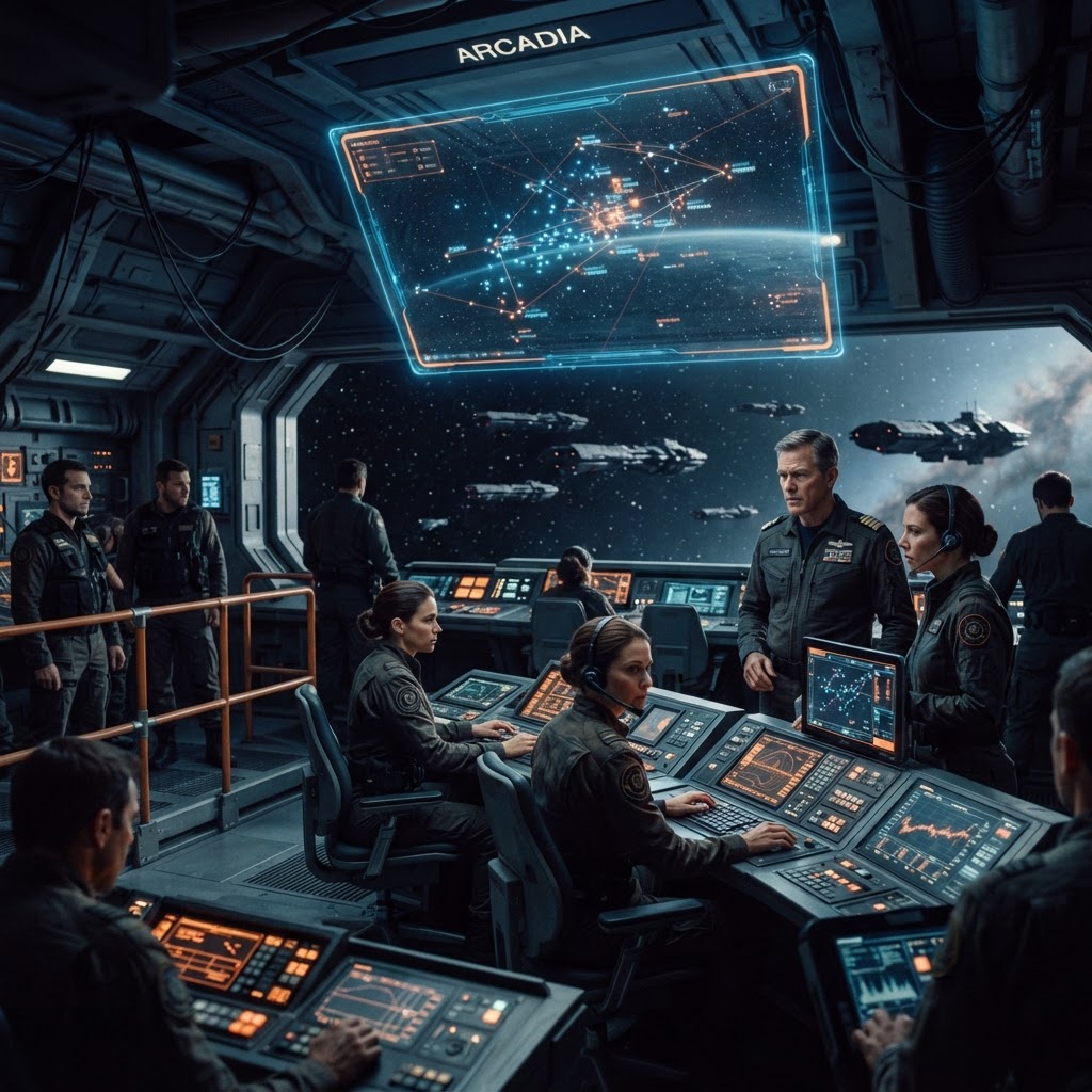 Operational photograph of Covenant Fleet Command