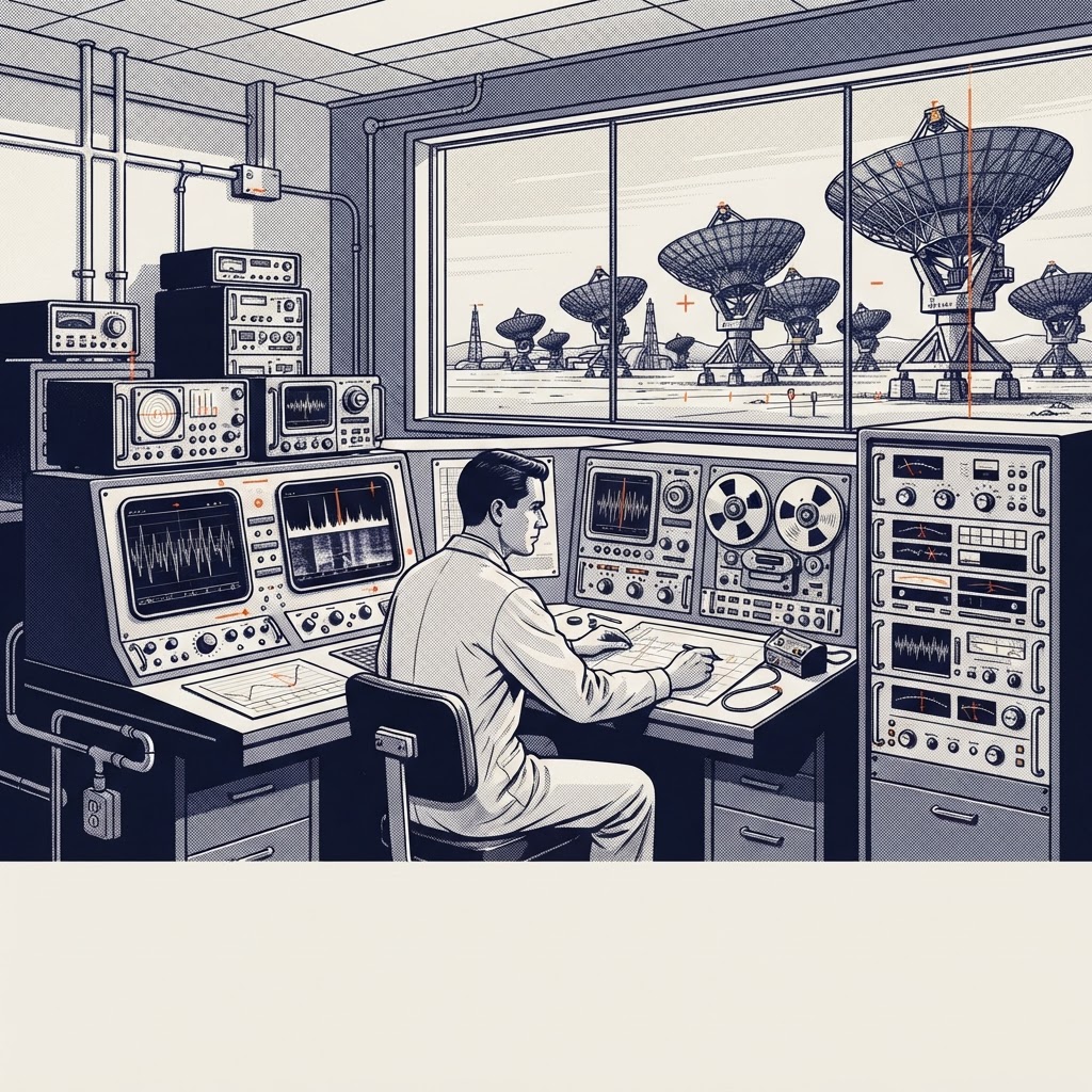 Field plate — SETI Signal Verification Scientist, Distributed array network, Earth