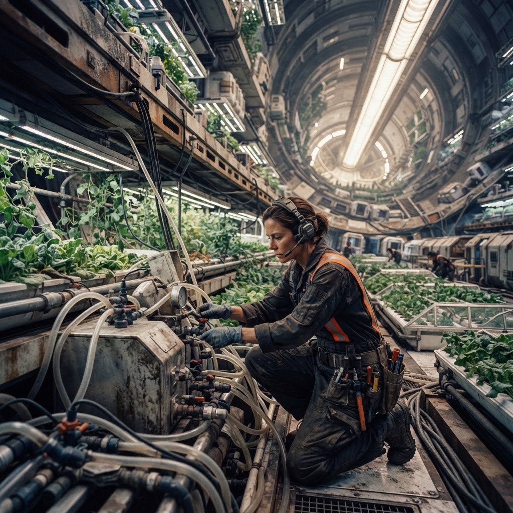 Field plate — Director of Hydroponic Systems and Atmospheric Recycling, Covenant Outbound, OWV Covenant, Outbound