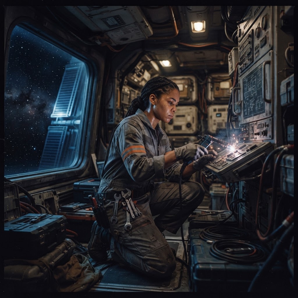 Field plate — Apprentice Rapid Response Habitat Technician, Enceladus Plume Station
