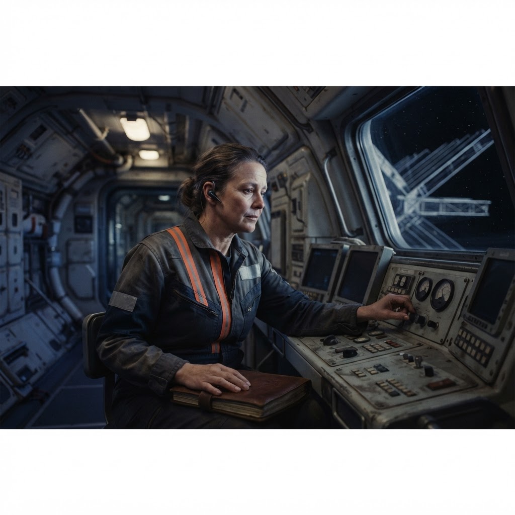 Field plate — Senior Night Cycle Habitat Morale Officer, Enceladus Plume Station