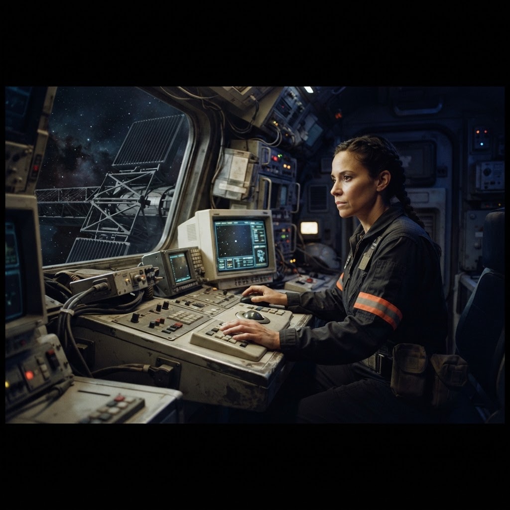 Field plate — Night Cycle Security Technician, Titan Hydrocarbon Works