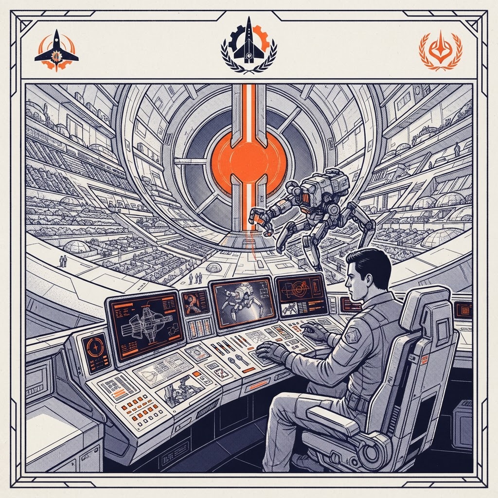 Field plate — Senior Night Cycle Robot Teleoperation Technician, GSV Long Now, Centauri Heading